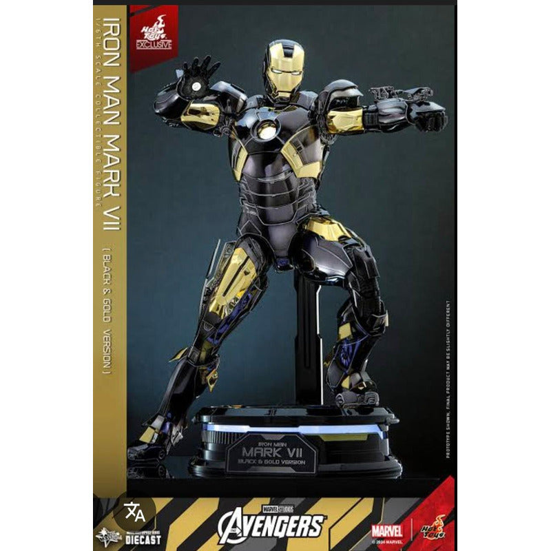 Hot Toys Iron Man Mark Vii Black & Gold Version 1/6 Fpx