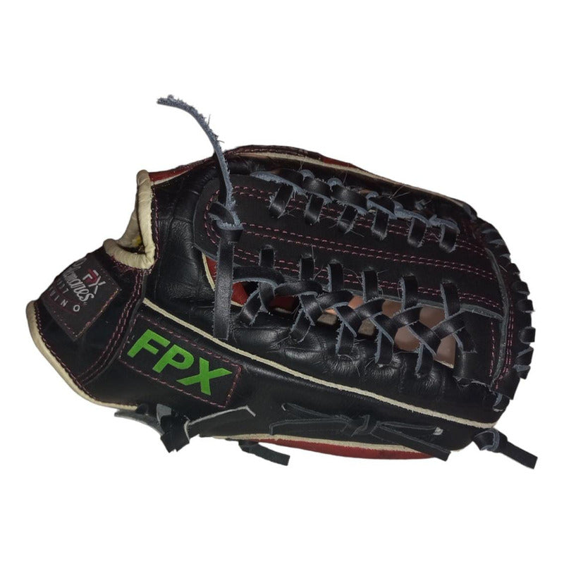 Guante Manopla Beisbol 13pLG Adulto Tejido1260 Palomares Fpx Negro/rojo Adulto