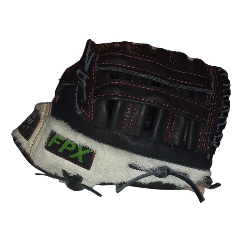 Guante Manopla Beisbol 12,5 Piel Genuina Palomares Fpx Negro Adulto/ Juvenil