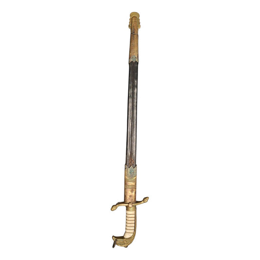 Sable Ceremonial Oficial Ejercito Mex C/vaina Original Fpx Plateado
