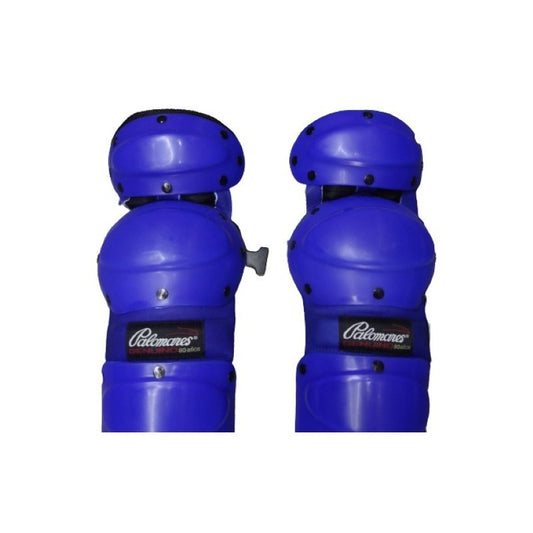 Par De Espinilleras Catcher Dobles Bl Palomares Genuino Fpx Azul