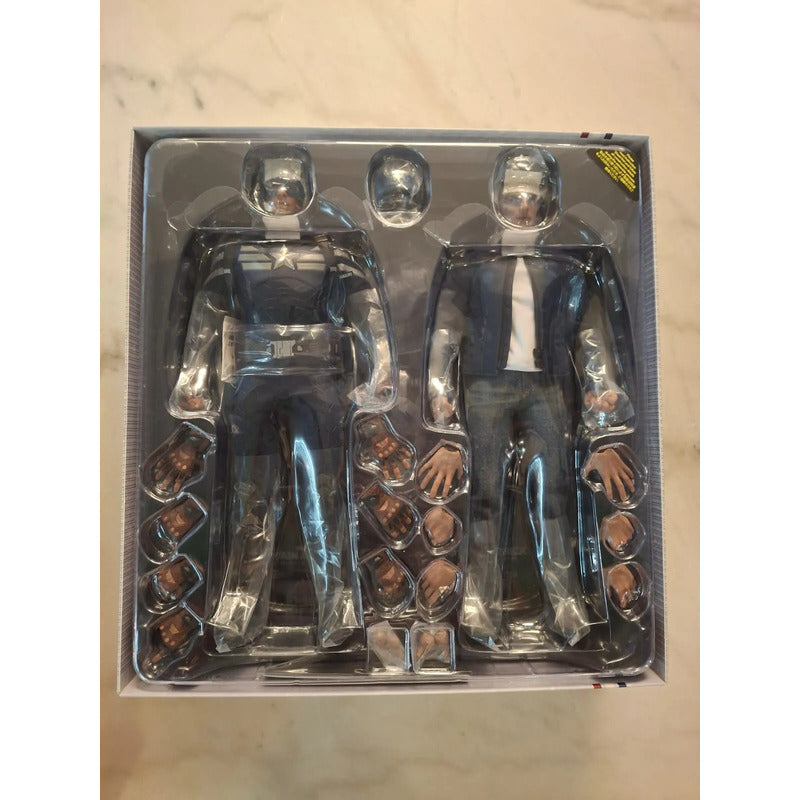 Hot Toys Capitan America And Steve Rodgers Mms243 1/6 Fpx