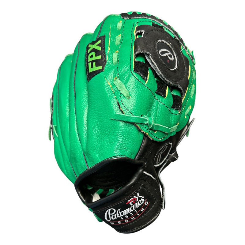 Guante Manopla Beisbol Soft Neon Ver Palomares Genuino Fpx