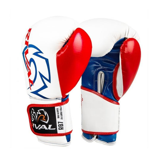Guantes Box Rival Fitness Rb7 Wh Piel 14 Y 16 Oz Fpx