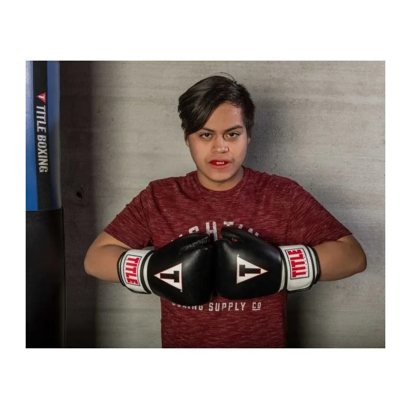 Protector Bucal Title Boxing Super Shield Box Thai Bjj Mma Negro Sin Sabor