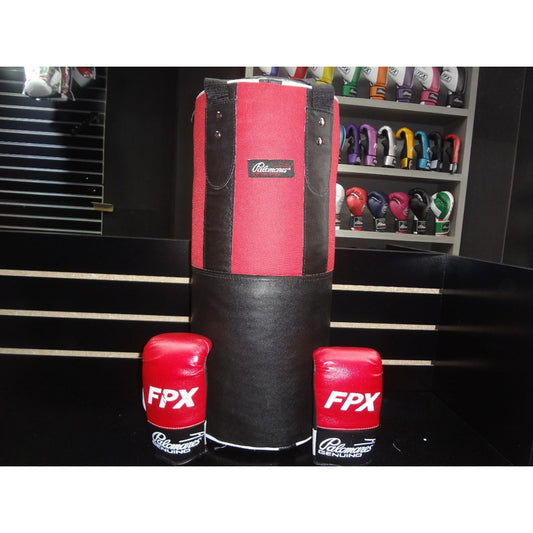 Juego De Box Infantil Kit 3 Costal Y Guant Palomares Genuino Negro