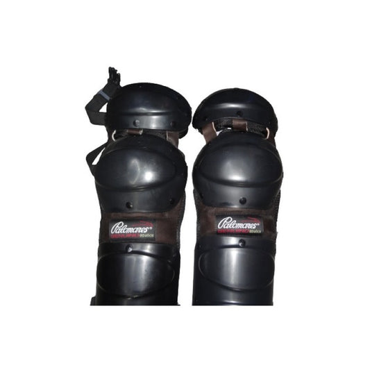 Par De Espinilleras Catcher Dobles Bk Palomares Genuino Fpx Negro