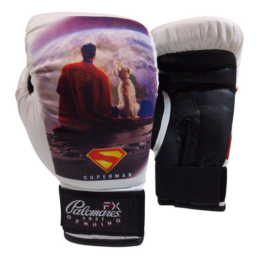 Guante Box Infantil Superman Poster 2025 Palomares Fpx 6 Oz Blanco