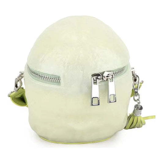 Bolsa 3d Disñeo Calavera Neon Brilla En La Obscuridad Neón 3d Metal Verde Claro