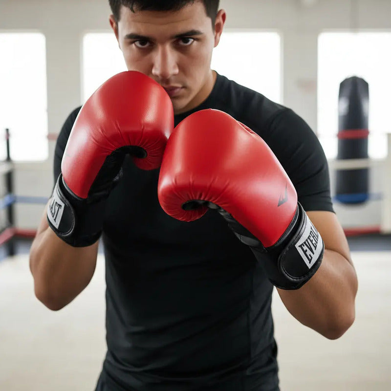 Guantes Boxeo Pro Style Everlast Boxing Club Palermo Color Rojo Talle 10oz