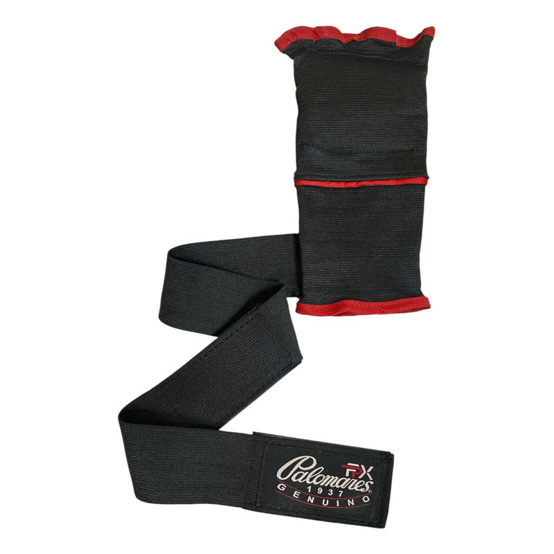 Par Guantes Venda Boxeo Palomares Genuino Fpx Juvenil/adulto Negro