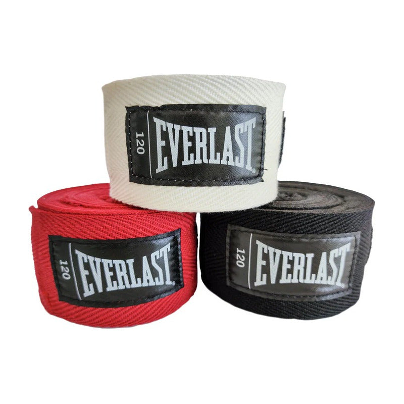 Venda Deportiva 3m Everlast Algodón 5cm Velcro Rojo