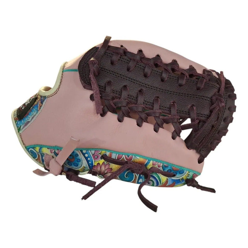 Guante Manopla Beisbol 2190 Florrosa 12 PuLG Palomares Fpx Coral Claro Juvenil/ Adulto