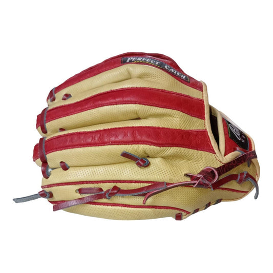 Guante Beisbol Mod. 2190 12.5puLG Palomares Genuino Fpx Rojo / Beige Juvenil / Adulto