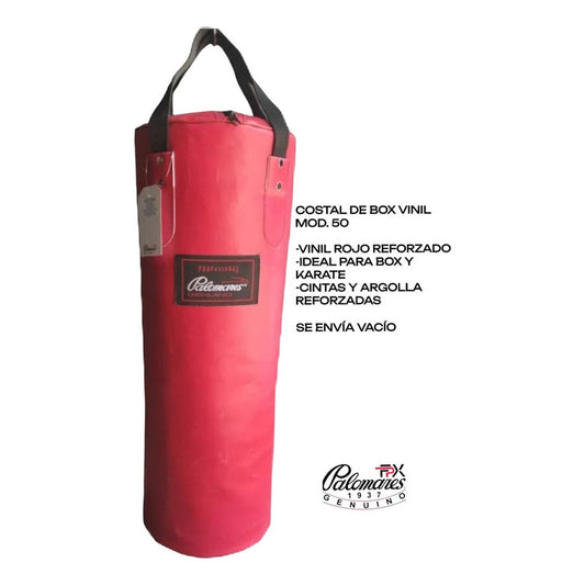 Costal Box Y Karate Mod #50 Rojo Vinil Vacío Palomares Fpx Rojo