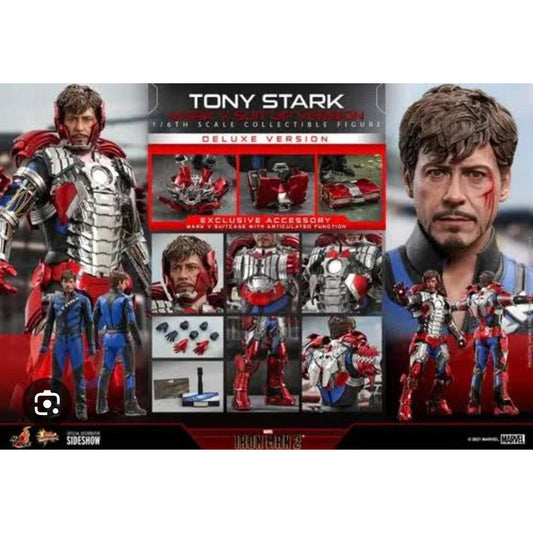 Hot Toys Iron Man 2 Tony Stark Mark V Suite Up Deluxe Fpx