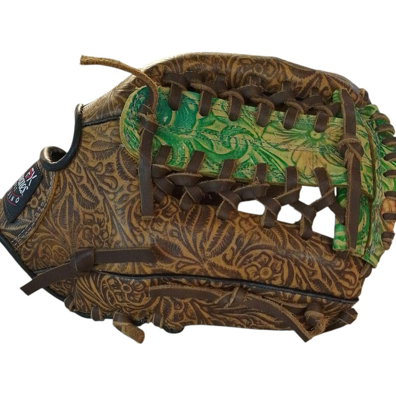 Guante Manopla Beisbol Ed Unica 2108 Palomares Genuino Fpx Cafe/ Verde 12
