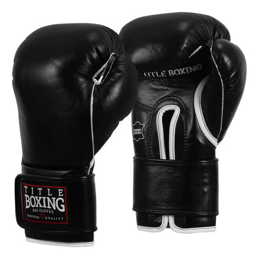 Guante Box Title Boxing Old School Leather 2.0 Fpx 16 Oz Negro