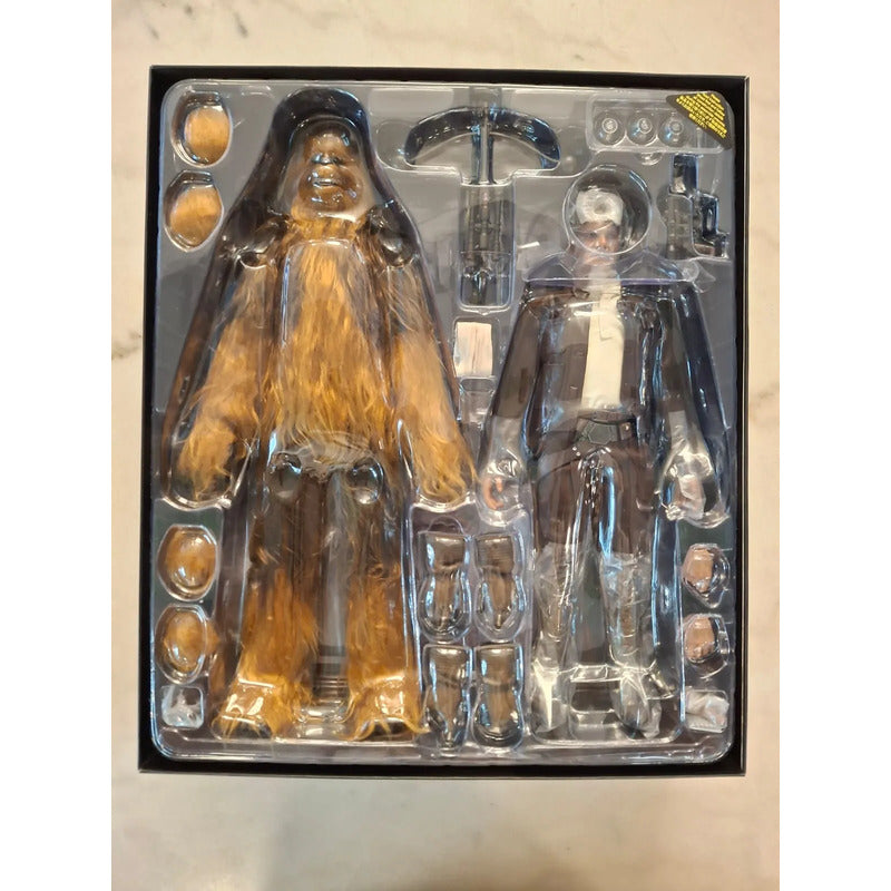 Hot Toys Han Solo & Chewbacca Mms376 Set 1/6 Fpx