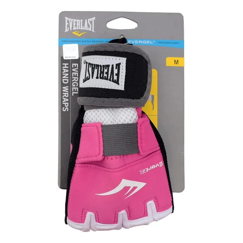 Guantes Alternativa A Vendaje De Boxeo Evergel Everlast M Rosa