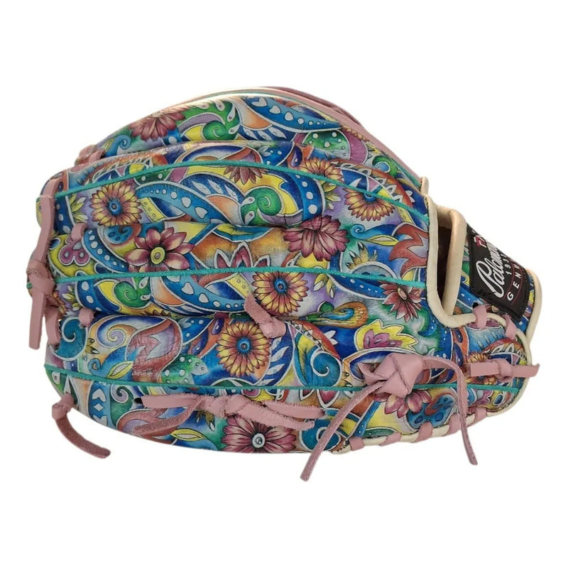 Guante Manopla Beisbol 2190 Floralrosa 12 PuLG Palomares Fpx Coral Claro Juvenil/ Adulto