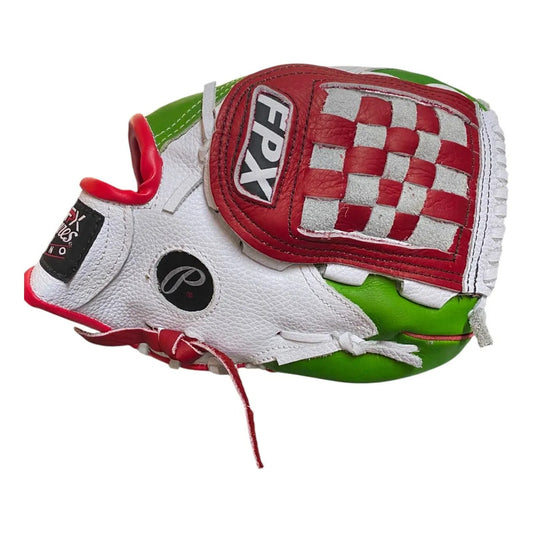 Guante Manopla Beisbol G125 Tricolor Ed Unica Palomares Fpx Blanco Juvenil/ Adulto