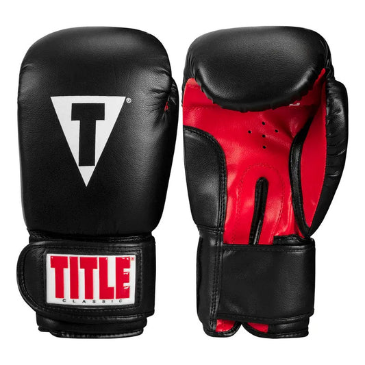 Paquete Guantes C/vendas 3 Mts Title Boxing Palomares Fpx 14 Oz Negro