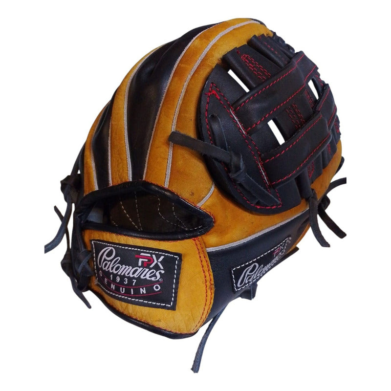 Guante Manopla Beisbol Ed.unica 12.5 Trampa H Palomares Fpx Amarillo/negro Adulto/ Juvenil