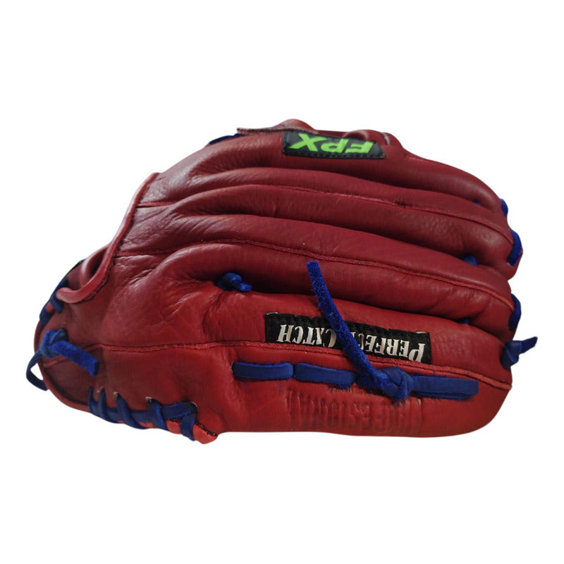 Guante Manopla Béisbol G375 13puLG Zurdo Palomares Fpx Rojo Juvenil/ Adulto