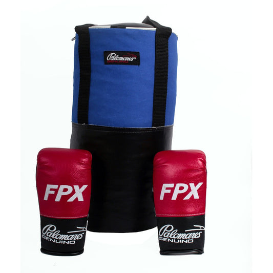 Juego De Box Infantil Kit 2 Costal Y Guant Palomares Genuino Negro