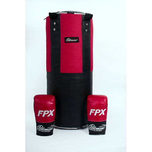 Juego De Box Infantil Kit 3 Costal Y Guant Palomares Genuino Negro