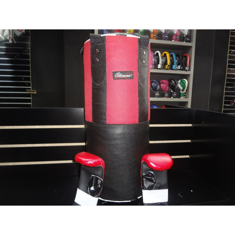 Juego De Box Infantil Kit 3 Costal Y Guant Palomares Genuino Negro