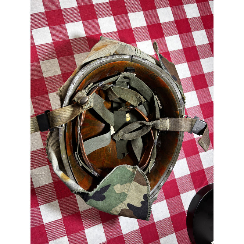 Casco Antiguo M1 Funda Mitchel Guerra Vietnam Fecha 1972 Fpx
