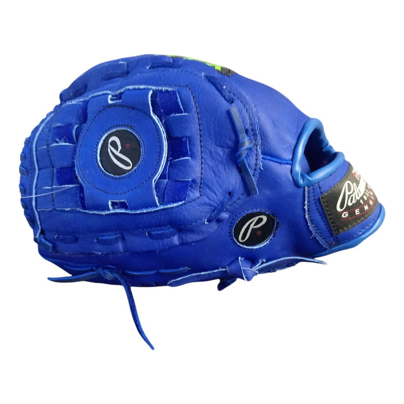 Manopla G370 Beis Soft 13  Azul Zurda Palomares Genuino Fpx Azul 13pulgadas