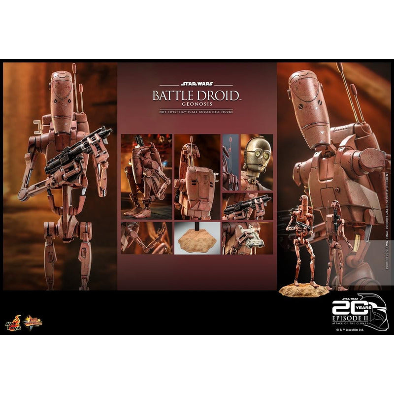 Hot Toys Super Battle Droid Geonosis Star Wars 1/6 Fpx
