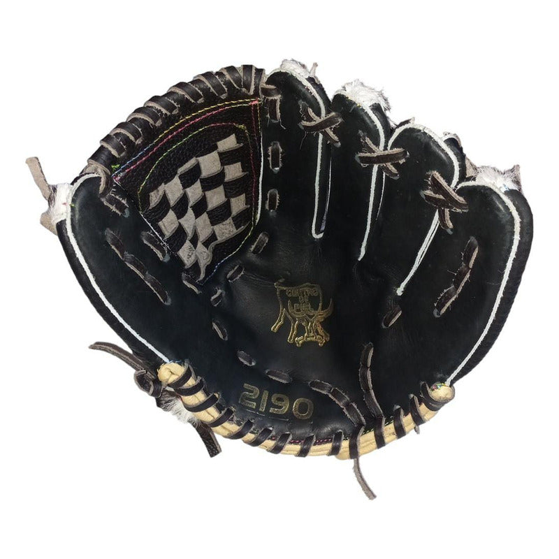 Guante Manopla Beisbol/soft 2190 Piel Becerro 12.5puLG Fpx Café/negro Juvenil/ Adulto