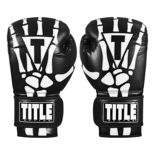 Guante Box Title Boxing Esqueleto Palomares Fpx 14 Oz Negro