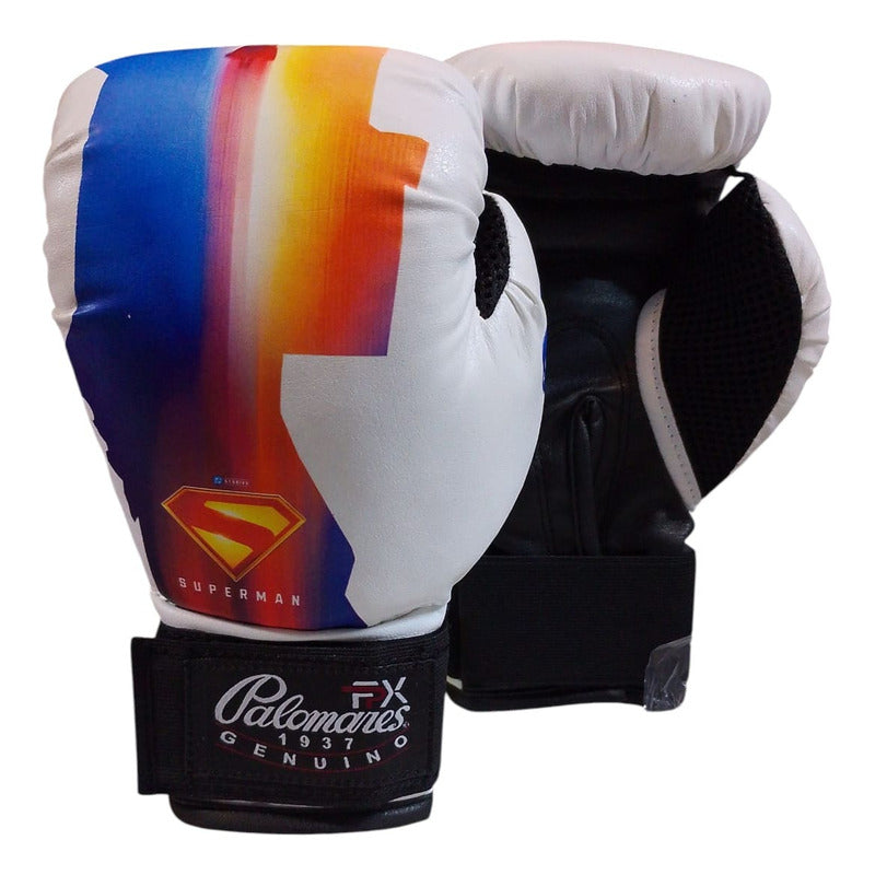 Par Guante Box Infantil Edición Única Superman Legacy Fpx 6 Oz Blanco