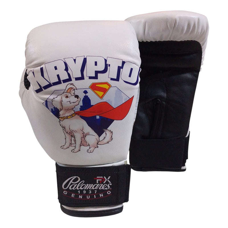 Par Guante Box Infantil 6 Oz Superman & Krypto Comic Fpx 6 Oz Blanco