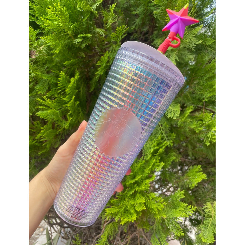 Vaso Starbucks Grid Pride Tornasol Con Estrella