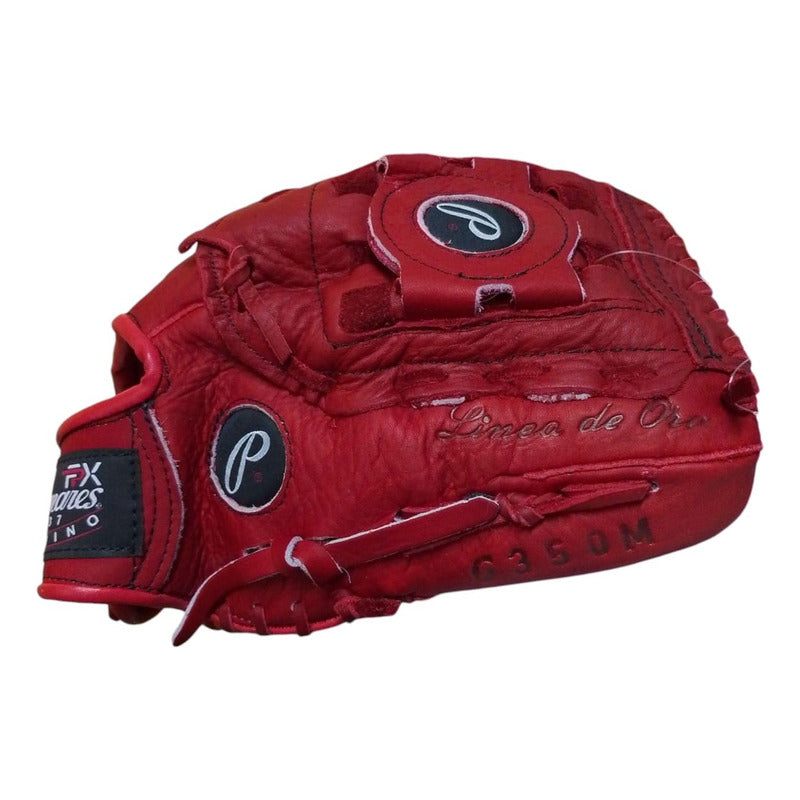 Guante Manopla 12.5 G350 Blrojo Palomares Genuino Fpx Rojo Juvenil/adulto