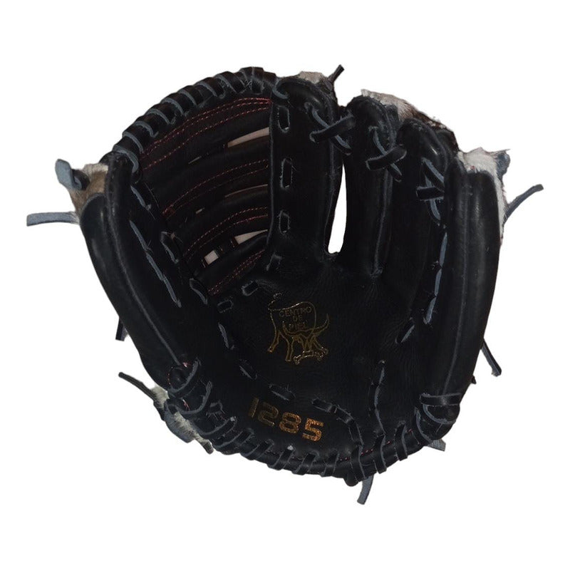 Guante Manopla Beisbol 12,5 Piel Genuina Palomares Fpx   Negro Adulto/ Juvenil