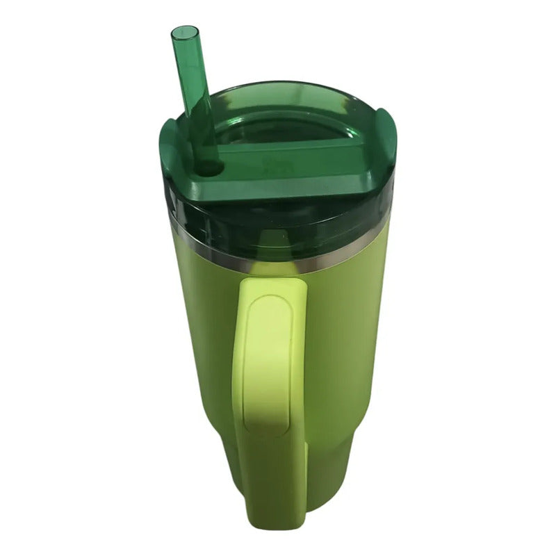 Thermo Starbucks Stanley Verde Spring Acero Inoxidable Verde Lima Spring