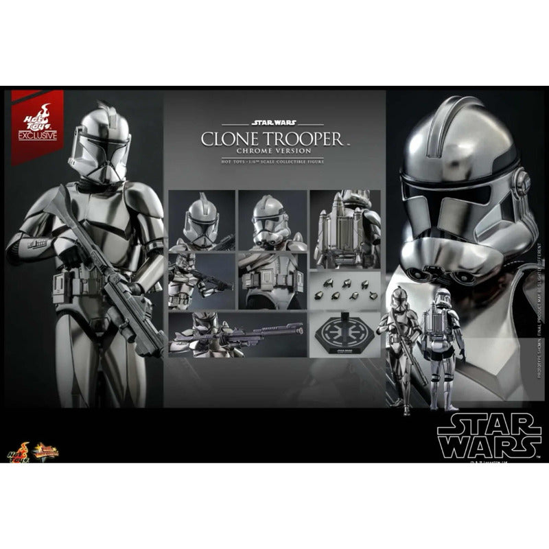 Hot Toys Clone Trooper Chrome Star Wars 1/6 Fpx