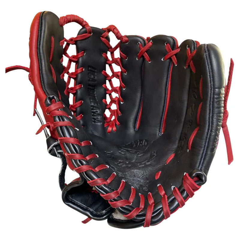 Guante  Manopla Beisbol G48 12.5 Rojo Retro  Palomares Fpx Rojo Juvenil/ Adulto
