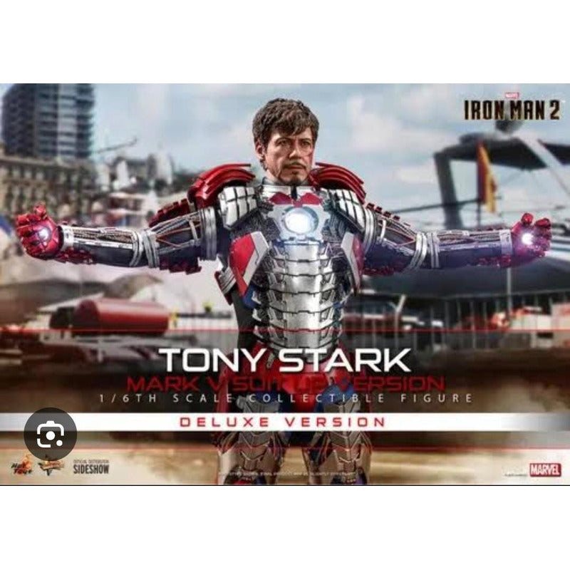 Hot Toys Iron Man 2 Tony Stark Mark V Suite Up Deluxe Fpx
