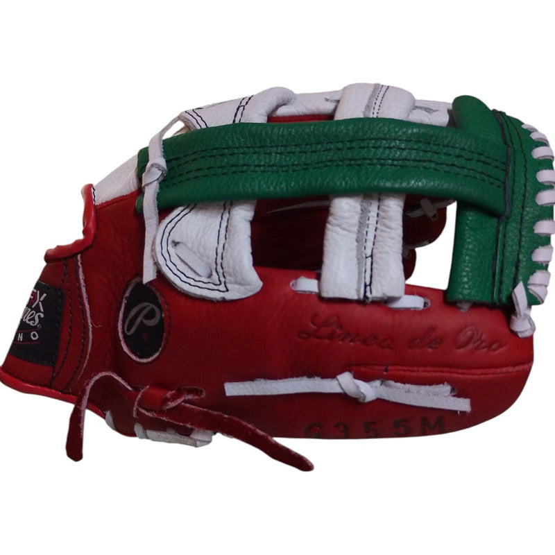 Guante Manopla Béisbol G 355 12.5 Tricolor H Palomares Fpx Blanco Juvenil/ Adulto