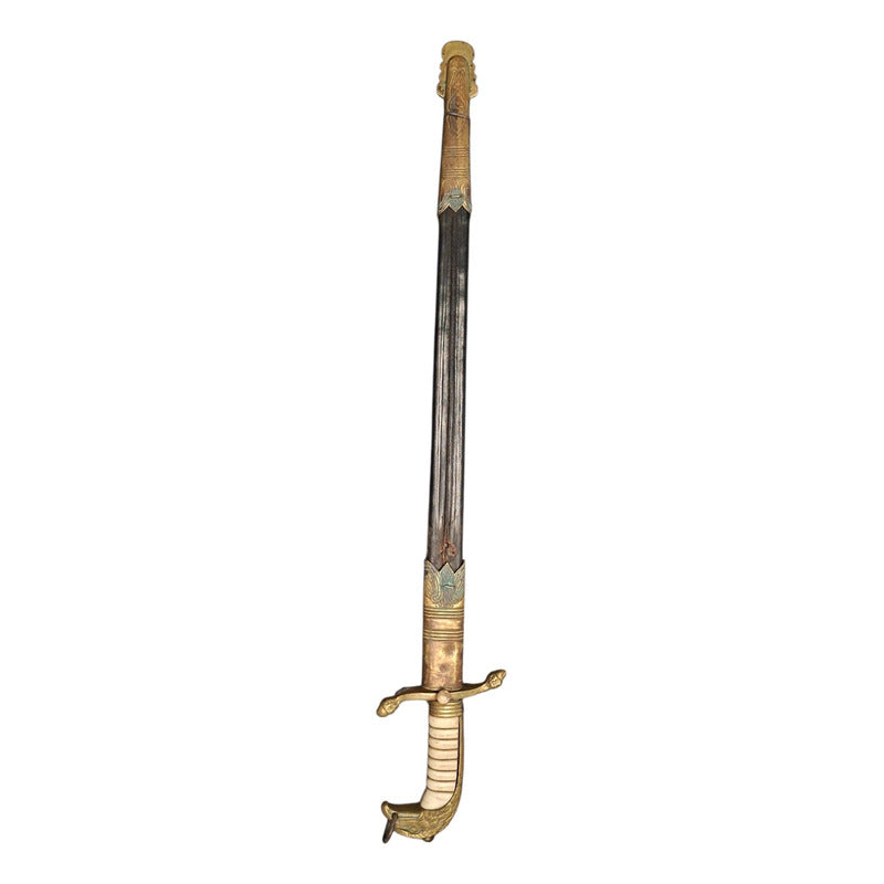 Sable Ceremonial  Oficial Ejercito Mex C/vaina Original Fpx Plateado