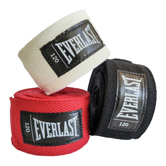 Venda Deportiva 3m Everlast Algodón 5cm Velcro Rojo