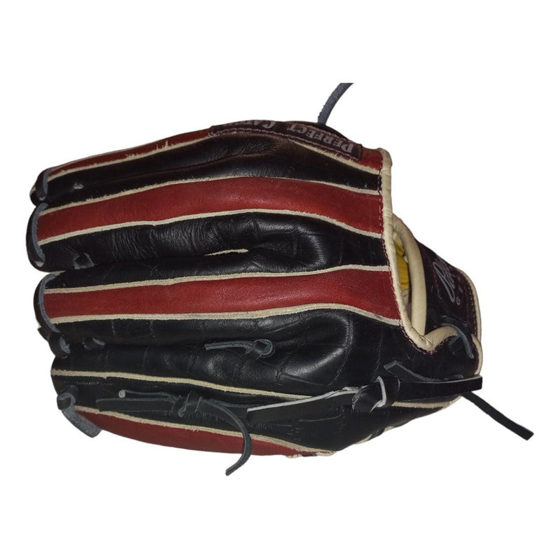 Guante Manopla Beisbol 13pLG Adulto Tejido1260 Palomares Fpx Negro/rojo Adulto